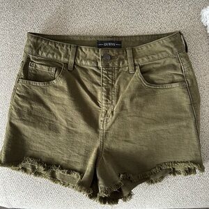 Olive Green Women's Shorts